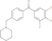 [4-(1-Piperidinylmethyl)phenyl](3,4,5-trifluorophenyl)methanone