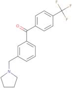 [3-(1-Pyrrolidinylmethyl)phenyl][4-(trifluoromethyl)phenyl]methanone