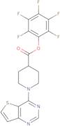 Pentafluorophenyl 1-(thieno[3,2-d]pyrimidin-4-yl)-4-piperidinecarboxylate