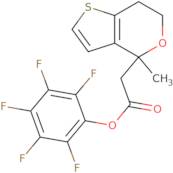 Pentafluorophenyl (4-methyl-6,7-dihydro-4H-thieno[3,2-c]pyran-4-yl)acetate