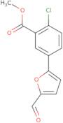 2-Chloro-5-(5-formyl-furan-2-yl)benzoic acidmethyl ester