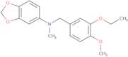 N-[(3-Ethoxy-4-methoxyphenyl)methyl]-N-methyl-1,3-benzodioxol-5-amine