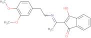 2-(((2-(3,4-dimethoxyphenyl)ethyl)amino)ethylidene)indane-1,3-dione