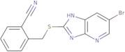 2-(((6-Bromo-3H-imidazo[4,5-b]pyridin-2-yl)thio)methyl)benzonitrile