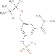 N,N-Dimethyl-3-(methylsulfonamido)-5-(4,4,5,5-tetramethyl-1,3,2-dioxaborolan-2-yl)benzamide