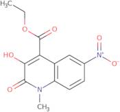 Ethyl 3-hydroxy-1-methyl-6-nitro-2-oxo-1,2-dihydroquinoline-4-carboxylate