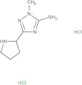 1-Methyl-3-[(2S)-pyrrolidin-2-yl]-1H-1,2,4-triazol-5-amine dihydrochloride