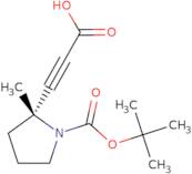 3-[(2R)-1-[(tert-Butoxy)carbonyl]-2-methylpyrrolidin-2-yl]prop-2-ynoic acid