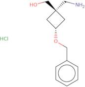 [(1R,3R)-1-(Aminomethyl)-3-(benzyloxy)cyclobutyl]methanol hydrochloride