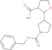 rac-(2R,3S)-2-{1-[(Benzyloxy)carbonyl]pyrrolidin-3-yl}oxolane-3-carboxylic acid