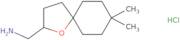 {8,8-Dimethyl-1-oxaspiro[4.5]decan-2-yl}methanamine hydrochloride