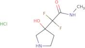 2,2-Difluoro-2-(3-hydroxypyrrolidin-3-yl)-N-methylacetamide hydrochloride