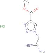 Methyl 1-(carbamimidoylmethyl)-1H-1,2,3-triazole-4-carboxylate hydrochloride