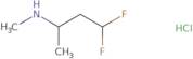 (4,4-Difluorobutan-2-yl)(methyl)amine hydrochloride