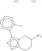 3-(2-Fluorophenyl)-5H,6H,7H,8H-[1,2,4]triazolo[4,3-a]pyridin-6-amine dihydrochloride