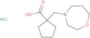 1-[(1,4-Oxazepan-4-yl)methyl]cyclopentane-1-carboxylic acid hydrochloride