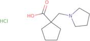 1-[(Pyrrolidin-1-yl)methyl]cyclopentane-1-carboxylic acid hydrochloride