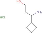 3-Amino-3-cyclobutylpropan-1-ol hydrochloride