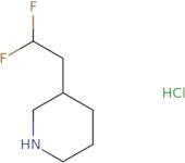 3-(2,2-Difluoroethyl)piperidine hydrochloride