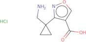 3-[1-(Aminomethyl)cyclopropyl]-1,2-oxazole-4-carboxylic acid hydrochloride