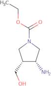 rac-Ethyl (3R,4R)-3-amino-4-(hydroxymethyl)pyrrolidine-1-carboxylate