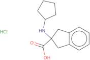 2-(Cyclopentylamino)-2,3-dihydro-1H-indene-2-carboxylic acid hydrochloride