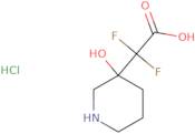 2,2-Difluoro-2-(3-hydroxypiperidin-3-yl)acetic acid hydrochloride