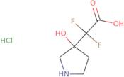 2,2-Difluoro-2-(3-hydroxypyrrolidin-3-yl)acetic acid hydrochloride