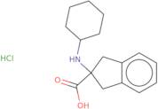 2-(Cyclohexylamino)-2,3-dihydro-1H-indene-2-carboxylic acid hydrochloride