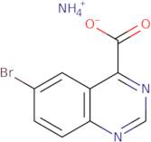 4-Quinazolinecarboxylic acid, 6-bromo-, ammoniumsalt