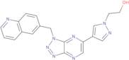 2-(4-(3-(quinolin-6-ylmethyl)-3H-[1,2,3]triazolo[4,5-b]pyrazin-5-yl)-1H-pyrazol-1-yl)ethanol