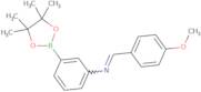 (NE)-N-[(4-Methoxyphenyl)methylidene]-3-(tetramethyl-1,3,2-dioxaborolan-2-yl)aniline
