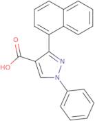 3-(Naphthalen-1-yl)-1-phenyl-1H-pyrazole-4-carboxylic acid