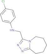 4-Chloro-N-({5H,6H,7H,8H,9H-[1,2,4]triazolo[4,3-a]azepin-3-yl}methyl)aniline