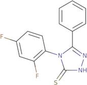 4-(2,4-Difluorophenyl)-5-phenyl-4H-1,2,4-triazole-3-thiol