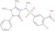 2-Chloro-5-[(1,5-dimethyl-3-oxo-2-phenyl-2,3-dihydro-1H-pyrazol-4-yl)(methyl)sulfamoyl]benzoic acid