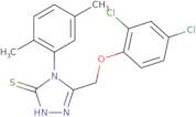 5-(2,4-Dichloro-phenoxymethyl)-4-(2,5-dimethyl-phenyl)-4H-[1,2,4]triazole-3-thiol