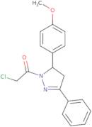 2-Chloro-1-[5-(4-methoxyphenyl)-3-phenyl-4,5-dihydro-1H-pyrazol-1-yl]ethan-1-one