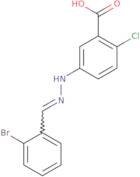 5-{2-[(2-Bromophenyl)methylidene]hydrazin-1-yl}-2-chlorobenzoic acid