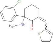 2-(2-Chlorophenyl)-2-(methylamino)-6-(thiophen-2-ylmethylidene)cyclohexan-1-one