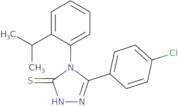 5-(4-Chlorophenyl)-4-[2-(propan-2-yl)phenyl]-4H-1,2,4-triazole-3-thiol