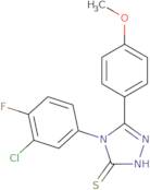 4-(3-Chloro-4-fluorophenyl)-5-(4-methoxyphenyl)-4H-1,2,4-triazole-3-thiol