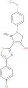 5-Amino-4-[4-(4-chlorophenyl)-1,3-thiazol-2-yl]-1-(4-methoxyphenyl)-2,3-dihydro-1H-pyrrol-3-one