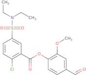 4-Formyl-2-methoxyphenyl 2-chloro-5-(diethylsulfamoyl)benzoate