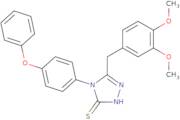 5-[(3,4-Dimethoxyphenyl)methyl]-4-(4-phenoxyphenyl)-4H-1,2,4-triazole-3-thiol