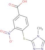 4-[(4-Methyl-4H-1,2,4-triazol-3-yl)sulfanyl]-3-nitrobenzoic acid