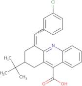 2-tert-Butyl-4-[(3-chlorophenyl)methylidene]-1,2,3,4-tetrahydroacridine-9-carboxylic acid