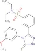 N,N-Diethyl-3-[4-(3-methoxyphenyl)-5-sulfanyl-4H-1,2,4-triazol-3-yl]benzene-1-sulfonamide