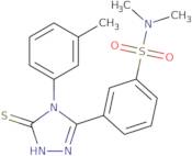 N,N-Dimethyl-3-[4-(3-methylphenyl)-5-sulfanyl-4H-1,2,4-triazol-3-yl]benzene-1-sulfonamide