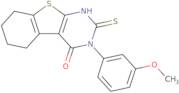 2-Mercapto-3-(3-methoxy-phenyl)-5,6,7,8-tetrahydro-3H-benzo[4,5]thieno[2,3-d]pyrimidin-4-one